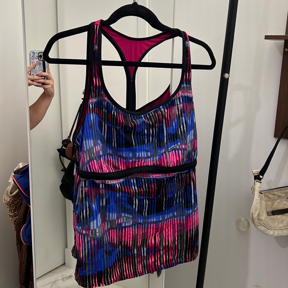 Nike 2X Tankini Bathing Suit Top